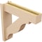 Ekena Millwork 5 1/2-in W x 20-in D x 20-in H Funston Block Rough Cedar Woodgrain TimberThane Outlooker, Primed Tan OUTUR055X20X20FST44RCPR - alternate 5